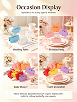 Cartes de nom de table découpées au laser pour baby shower, anniversaire, mariage, invitations, cartes de nom de table pour fête
