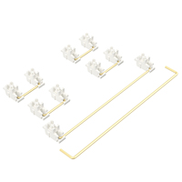 Stabilisateurs montés sur plaque DUROCK V3, blanc crème, nouveau, USB 2.0, rétroéclairé par LED, sans fil, pour claviers Cherry MX