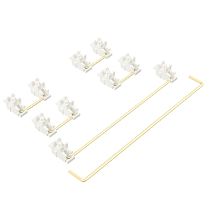 Estabilizadores montados en placa DUROCK V3, color blanco crema, nuevo USB 2.0, retroiluminado con LED, inalámbrico para teclados Cherry MX - Product Image 5
