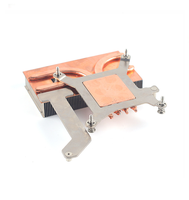Dissipateur thermique pour CPU en cuivre pur à profil bas avec 3 caloducs pour mini PC, système embarqué, solution thermique industrielle à refroidissement passif
