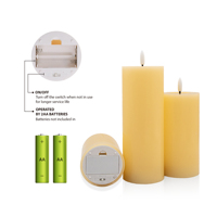 Velas LED sin Llama con Control Remoto y Temporizador, a Pilas, para Decoración del Hogar y Bodas, en Oferta, con Tamaño y Color Personalizables