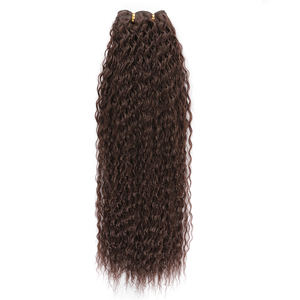 18 pulgadas de onda de agua rubia trenza ganchillo trenzado extensión de cabello sintético fibra de alta temperatura pelo sintético rizado - Product Image 1