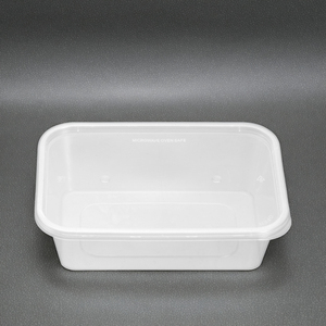 Tiya Rectangular claro grado alimenticio PP contenedores de almacenamiento de plástico 650ml desechable <span class=keywords><strong>Togo</strong></span> Takeaway plástico comida preparación contenedor de alimentos - Product Image 1