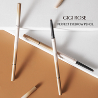 GIGI Rose GE02 Marque privée Maquillage durable Imperméable à l'eau Séchage rapide Crayon à sourcils 2 en 1 avec pinceau Cosmetics Factory Wholesale