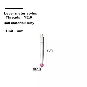 Indicador de palanca Stylus Thread M1.4/M1.6/M1.7/M1.8/M2.0 Ruby Ball Stylus Carburo Ball Stylus Sonda Punto de medición - Product Image 5