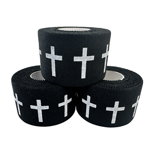 Hıristiyan spor sert bant pamuk çinko oksit beyaz atletik çapraz bilek bandı gemi okuyun - Product Image 3