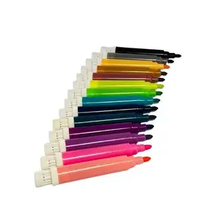 Colors Color 12/24/36/48 Colors Washable Smooth Color Marker Pen Non-Toxic Water Based Ink For Student