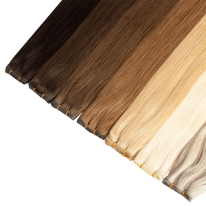 Extensiones de Cabello <span class=keywords><strong>Humano</strong></span> Ruso Genius Weft, Finas e Invisibles, 100% Cabello <span class=keywords><strong>Humano</strong></span>, Doble Trama, Volumen Genius Weft - Product Image 1