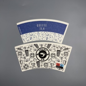 Ventilateur de production de gobelets en papier de l'usine chinoise, enduit PE, imperméable, découpe sur mesure, impression flexo pour la production de gobelets à emporter - Product Image 5