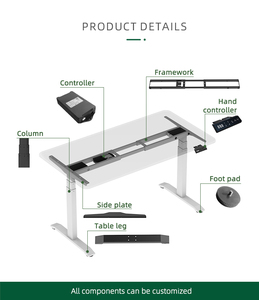 Scrivania Ergonomica da Ufficio in Acciaio con Altezza Regolabile Elettricamente, Scrivania Intelligente Sit-Stand a Doppio Motore - Product Image 3