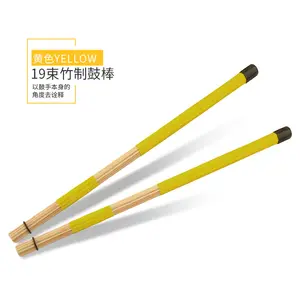 Werksverkauf Farbe Holz Trommel bürste Bambus Trommel bürste Trommel stöcke