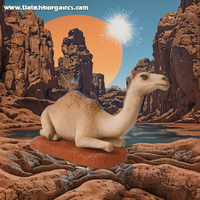 Promotion : Chameau Animatronique Réaliste Grandeur Nature de Haute Qualité, Personnalisable et Fait Main pour l'Extérieur et l'École