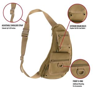Sac bandoulière tactique robuste personnalisé, fermeture éclair étanche, 20-36L, sac en Oxford, unisexe, randonnée en plein air, chasse - Product Image 4