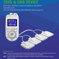 AsTec lighwight design elec Tens Machine Corps Dos Cou Soulagement de la douleur Outils de soins de santé pour la thérapie de la douleur corporelle Message Relaxatio