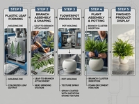 Plante artificielle Vcare, bonsaï réaliste, en plastique, en pot, pour la décoration de la maison, du bureau, du bureau à domicile, vente en gros