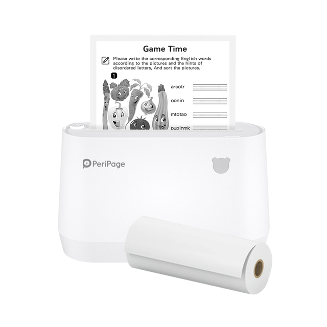 PeriPage A9S Pro BT Receipt Label 56mm/77mm Paper Width Portable Thermal Pocket Mini Photo Printer 304dpi Black and White
