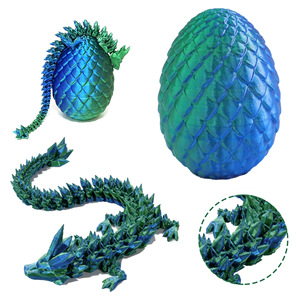 Figura de huevo de dragón de 8,5 cm x 6,3 cm, material PLA, forma de animal, juguete científico para niños, regalo coleccionable - Product Image 3