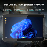 Tablette PC industrielle robuste de 12 pouces en stock, Windows 11 Pro, 4G, GPS, ports I/O riches, 7,6 V, 10000 mAh, pour solutions de projets industriels