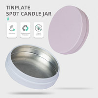 2oz 4oz 6oz 8oz boîte en étain pour bougie avec couvercle conteneurs métalliques vides pots en étain de voyage usine Logo personnalisé boîtes à bougie en métal