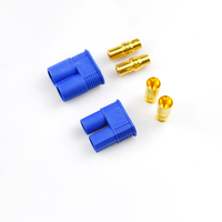 Connecteur de balle EC8 à courant élevé 8mm plaqué or fiche banane prise femelle connecteurs mâles pour RC Drone voiture Esc Lipo batterie FT