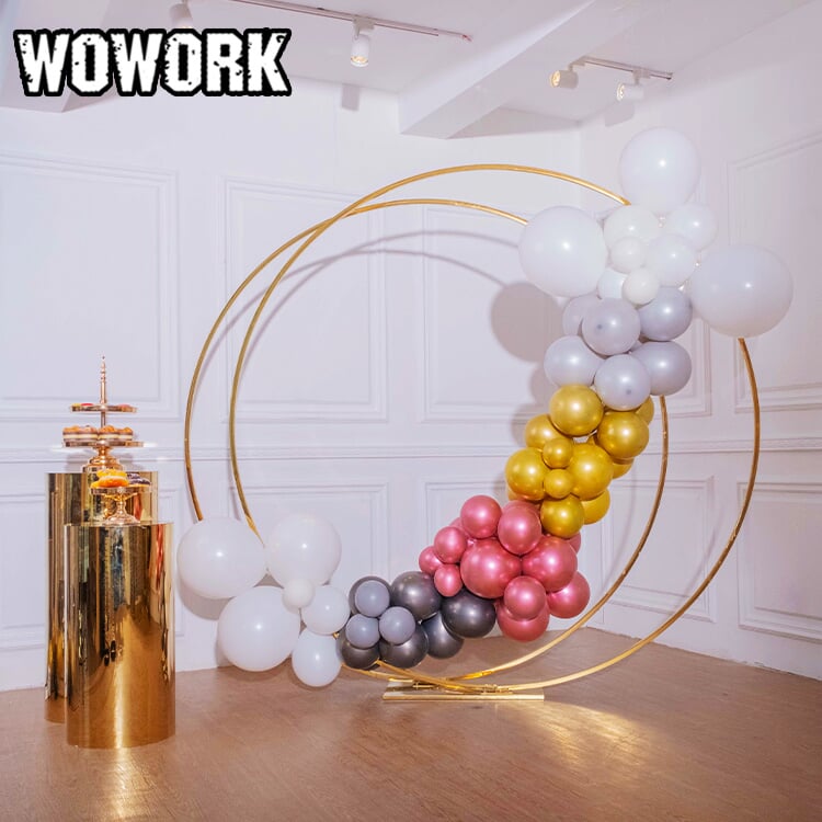 2022 год, WOWORK fushun ins, популярные товары для дня рождения, свадебные сценические украшения, Круглый фон, арка для мероприятий
