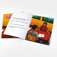 Livre d'images pour enfants A5 couleur pleine, reliure piquée à cheval, livre de lecture scolaire pour enfants, impression offset personnalisée OEM