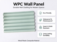 Panneaux muraux WPC modernes de haute qualité, imperméables, demi-ronds, ondulés, pour la décoration intérieure, la maison, l'hôtel, la villa, le hall, la chambre à coucher, le salon