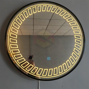 Bán buôn tùy chỉnh <span class=keywords><strong>led</strong></span> gương với khung hợp kim nhôm treo tường thông minh <span class=keywords><strong>LED</strong></span> Vanity gương - Product Image 4