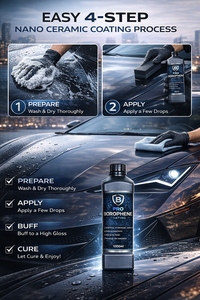 GRAPHONEX Nano Protección Profesional PRO BOROPHENE Ofrece 12 Niveles de Dureza, Resistencia Química, Acabado de Alto Brillo para Autos - Product Image 2
