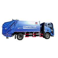 Camion Compacteur à Ordures FOTON, Moteur Diesel Cummins, 4x2, Pompe Manuelle, Capacité 14m³ pour l'Assainissement Urbain et les Déchets à Haut Volume