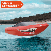 2025 Ecocampor 14ft V-Hull Luxury Jet Boat Bateau à rames professionnel pour la rivière à vendre