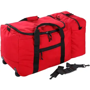 OEM ODM Fire Storage Outdoor Rescue Emergency Equipment Bag Portable Wheeled Firefighter Duffle Bag