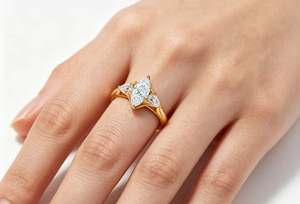 Anillo de Plata de Ley S925 con Moissanita de 1 Quilate, Color D, Corte Marquesa, VVS1, Anillo de Boda para Mujer, Venta al por Mayor de Fábrica - Product Image 6
