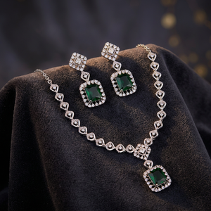 Classic Style Elegant Ruby CZ Fine Jewelry Set Exquisite <b>Choker</b> - Product Image 2