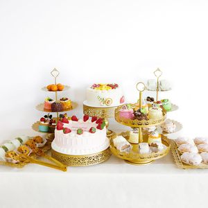 LANJO Juego de 12 Soportes Elegantes Desmontables de Hierro para Cupcakes, Bandejas para Servir Postres, Decoración para Bodas, Fiestas, Baby Showers y Eventos - Product Image 6