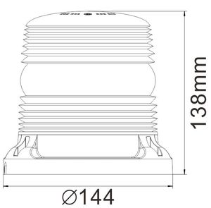 LED strobe אור מסתובב משואה מהבהב אור עם מגן כלוב 10-32V עבור כבד מלגזה - Product Image 2