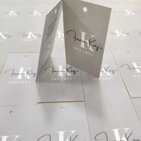 Juego de Etiquetas Minimalistas para Prendas de Dos Piezas, Impresión Digital Personalizada, Etiquetas de Papel Laminado para Empaque de Marca, para Moda Femenina Moderna
