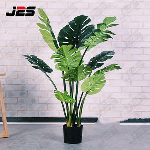 J2S Plante artificielle réaliste Asphodelaceae Barbados Aloe 53 feuilles Bonsaï Décoration de jardin d'intérieur Plantes en plastique Résistantes aux UV Réalistes - Product Image 3