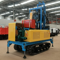 Foreuse rotative sur chenilles diesel hydraulique portable 22 CV pour le forage de puits d'eau
