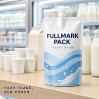Pochette à bec verseur personnalisée pour l'emballage de yaourts, boissons et jus – Sac d'emballage liquide anti-fuite avec buse