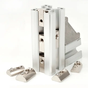 中国制造2020 3030 4040 4545系列铝挤压型材弹性螺母用半圆弹簧螺母紧固件 - Product Image 5