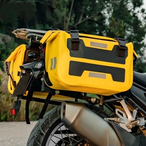 Sacoche latérale de moto pour garçons F-03 en cuir synthétique microfibre, sacoche de voyage longue distance, sacoche imperméable pour casque - Product Image 4