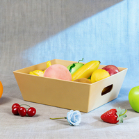 Boîtes cadeaux de Noël recyclées, boîte trapézoïdale rigide, emballage pour bonbons, chocolats, fruits, paniers-cadeaux, petit-déjeuner avec pelliculage brillant