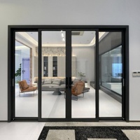 Porte battante moderne en aluminium et verre, style porte française, pour extérieur – Meilleures ventes