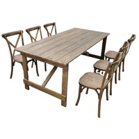 Pine Folding Farm Tisch Antik Rustikal Massiv 8 'X 40 ''Esszimmer möbel Wohn möbel Holz Restaurant Tisch Massivholz
