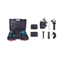 Ensemble d'outils électriques sans fil 21V pour la maison : Perceuses, marteaux, visseuses à percussion, clé à chocs, meuleuse d'angle - Kit combiné d'outils électriques