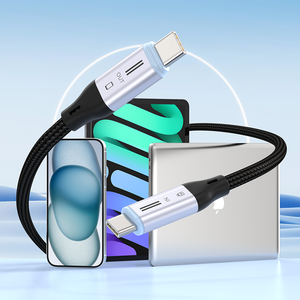 Nhanh Chóng Sạc Thân Thiện Với Môi Cáp Với Silicone Áo Khoác Nylon Bện 5A Loại C Cho Điện Thoại Di Động Máy Ảnh Sử Dụng Tinh Khiết Dây Dẫn Bằng Đồng - Product Image 1