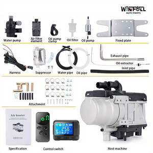 Nouveau chauffe-eau diesel Winfull 12V 6KW avec thermostat, télécommande et affichage numérique pour le préchauffage du moteur - Product Image 2