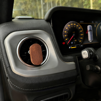 Diffuseur d'huiles essentielles en bois naturel pour grille d'aération de voiture, désodorisant et aromathérapie, avec logo personnalisé pour la décoration de la grille d'aération de voiture