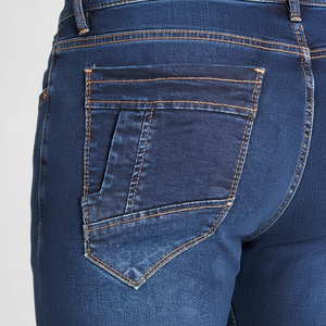 Jeans Skinny da Uomo Pantaloni in Denim Moda con Tasche Elasticizzati Regolabili - Product Image 1